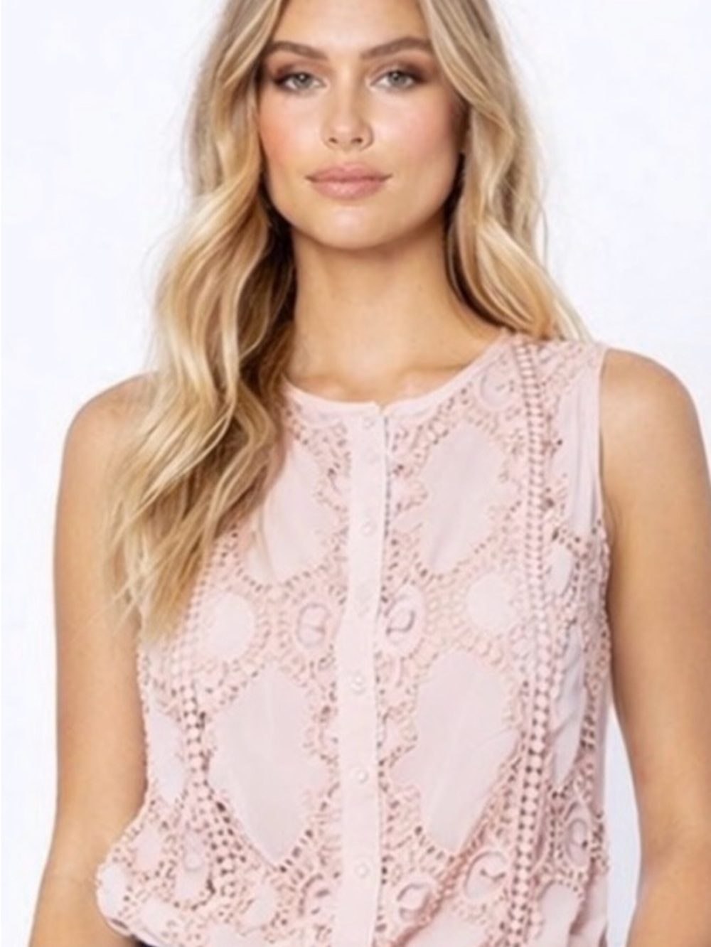 Free People ‘Jae Knit Top’ ‘Pale Mauve’ Sleeveless Tank